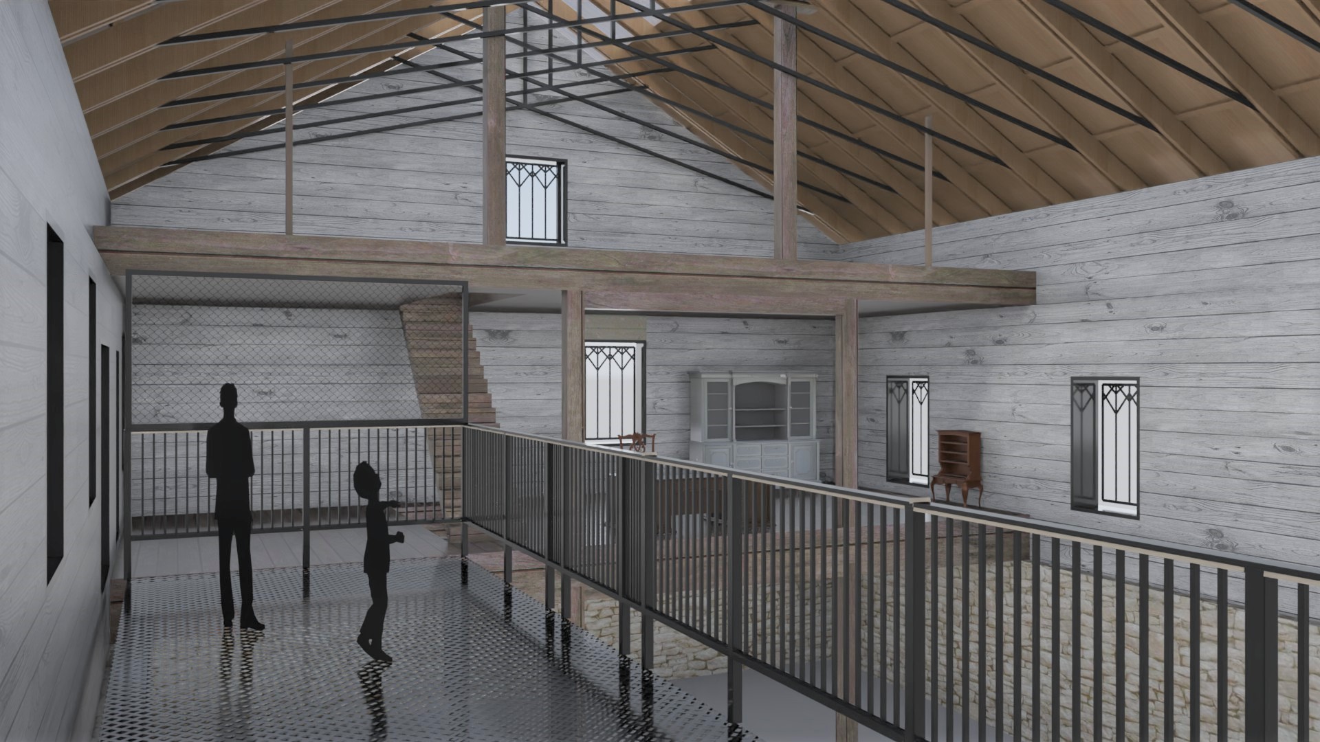 Architect view of the Interior - Logan's Mill