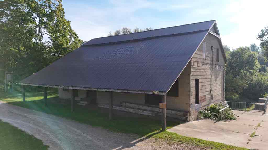 Front Right side view of the Logan's Mill - present day
